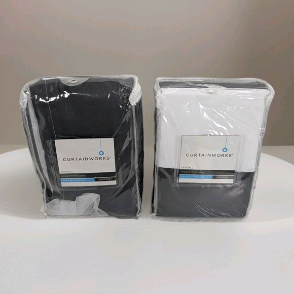 Curtainworks Other - Curtainworks Kendall White Grommet Curtains 52x84 Light Filtering Set of 2 New